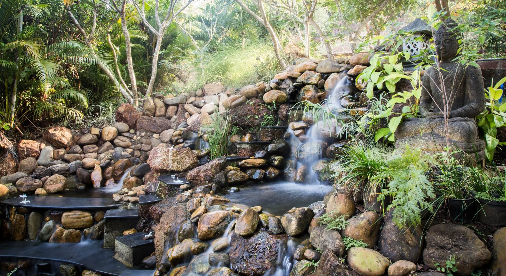 Cascading waterfall