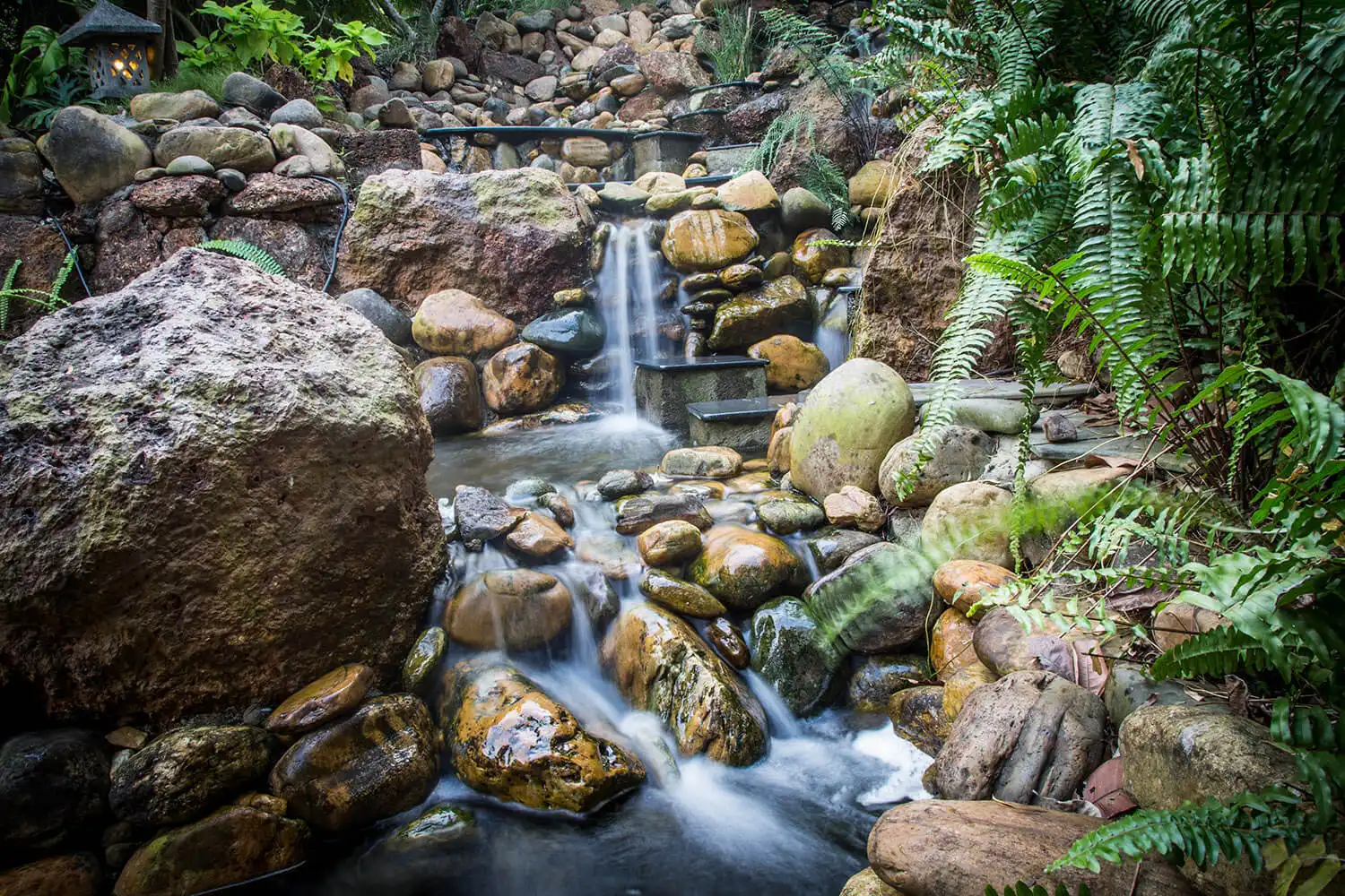 The beautiful waterfall